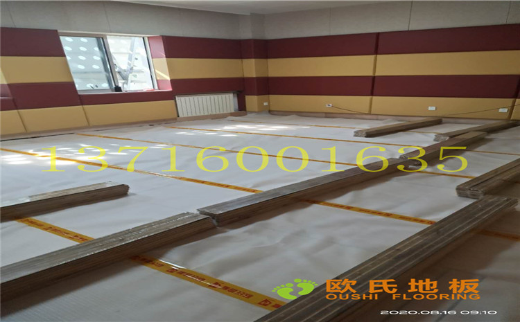 中國礦業大學附屬中學舞蹈室木地板案例